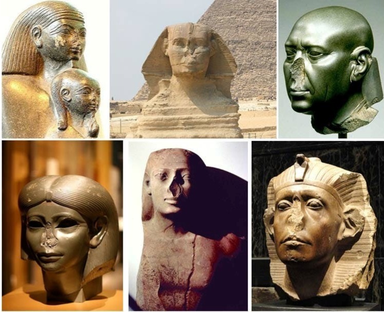 The Curious Case of Broken Noses on Ancient Egyptian statues